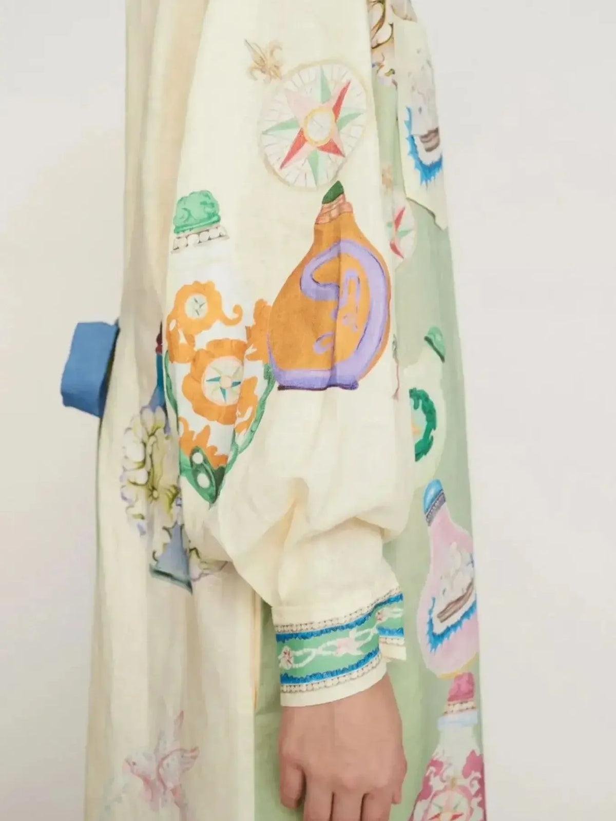Printed Button Up Maxi Shirt Dress - Ladyez