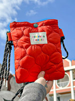 Quilted Padded Crossbody Bag with Adjustable Strap