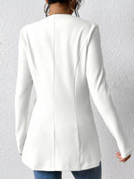 Single-Button Long Sleeve Blazer