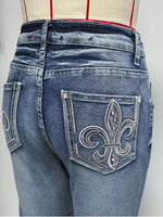 High-Waisted Flare Leg Jeans