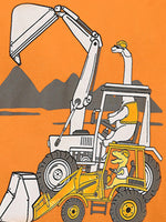 Children's Excavator Graphic Short Sleeve T-Shirt