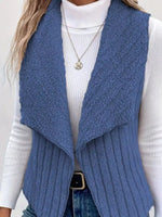 Cozy Fleece Open Front Vest Coat