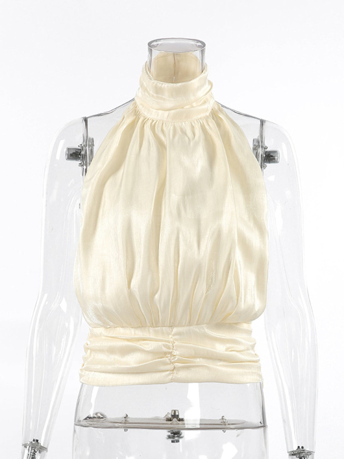 Halter Neck Ruched Cami Top