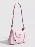 Butterfly Decor Chain Shoulder Bag