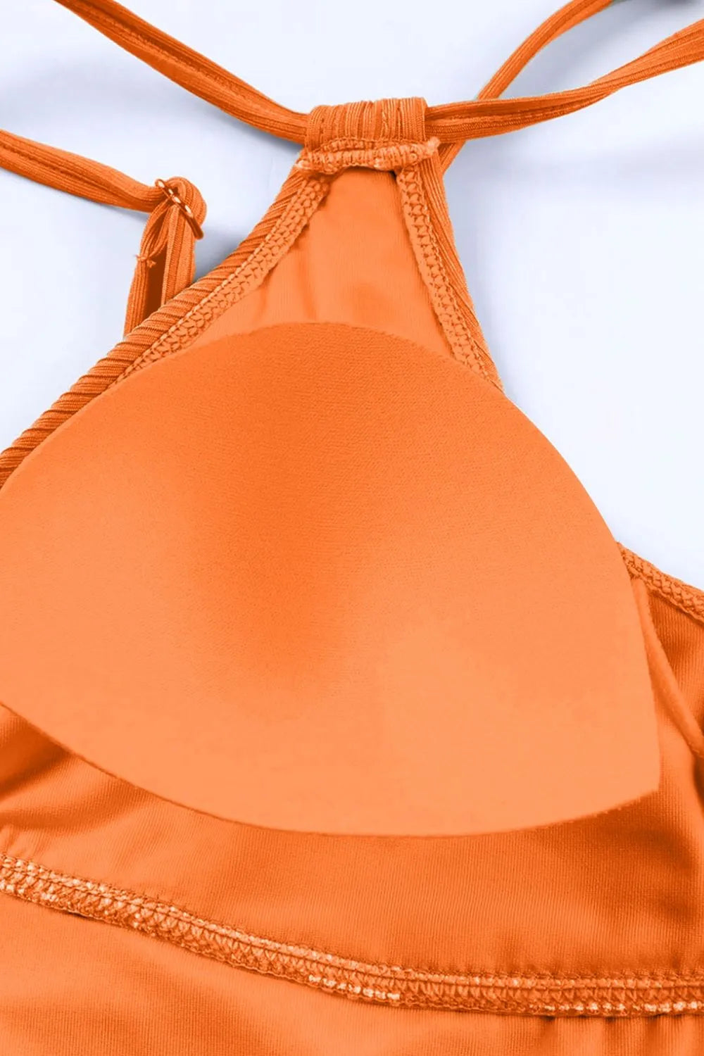 Drawstring Plunge One-Piece Swimwear - Ladyez