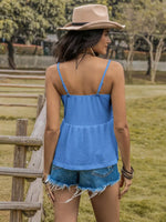 Scoop Neck Peplum Cami