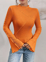 Lettuce Edge Flare Sleeve Top