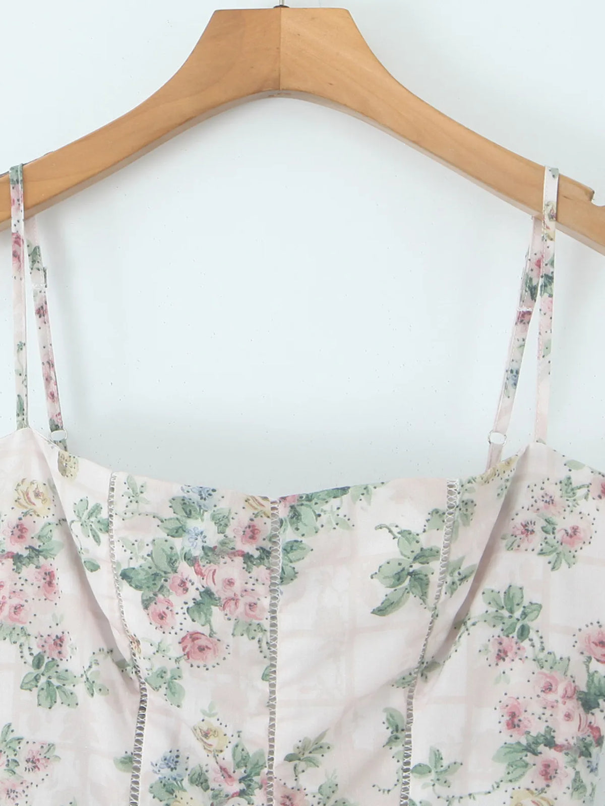 Floral Print Square Neck Maxi Cami Dress - Ladyez