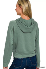 Zenana Drawstring Scuba Hoodie