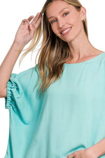 Zenana Woven Oversized Boxy Top - Ladyez