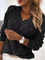 V-Neck Knitted Sweater