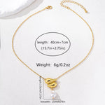 Synthetic Pearl 18K Gold-Plated Alloy Necklace