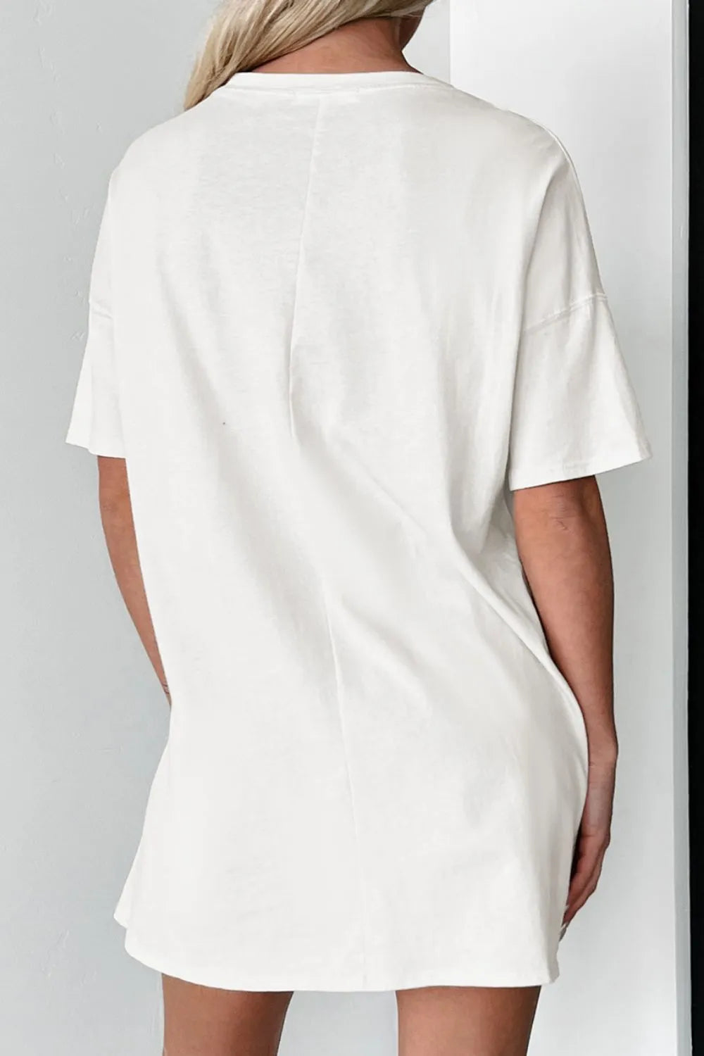 Graphic Round Neck Short Sleeve Oversize T-Shirt