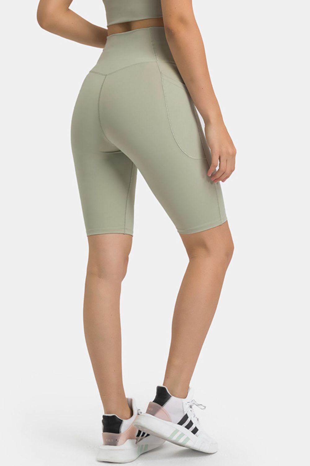 Millennia High Waist Biker Shorts with Pockets - Ladyez
