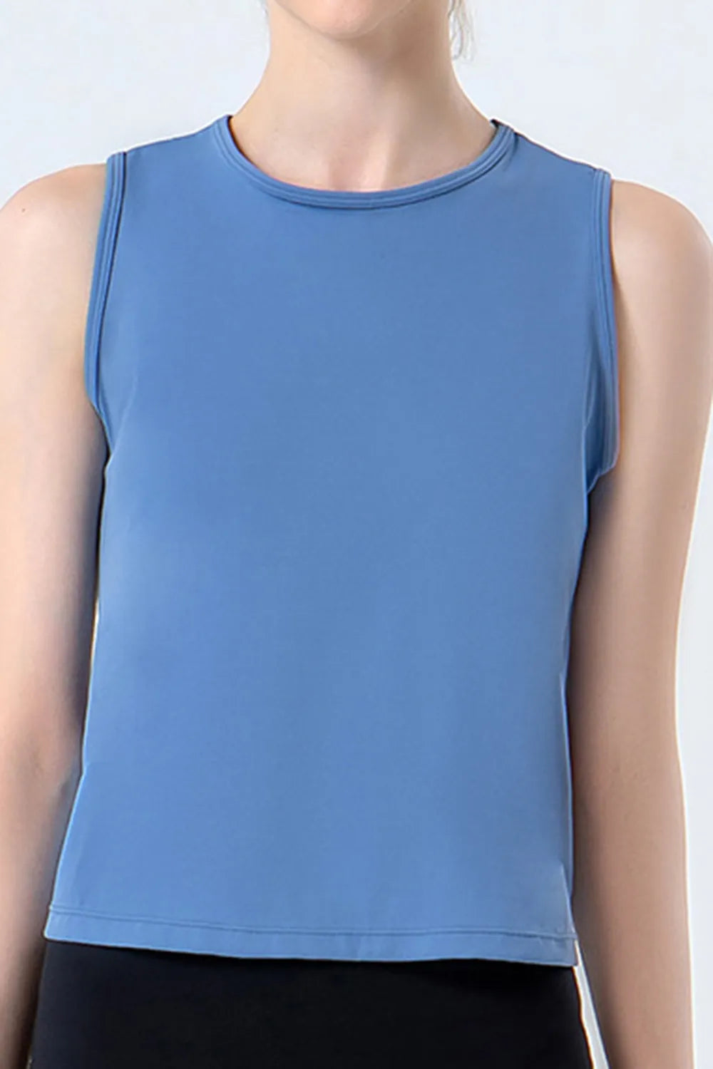 Round Neck Active Tank - Ladyez