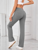 Lovelet High Waist Active Pants with Pockets - Ladyez