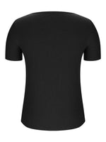 Solid V-Neck Short Sleeve T-Shirt