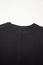 Round Neck Lace Sleeve Relaxed Fit Top