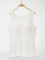 Scoop Neck Wide Strap Tank