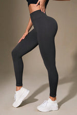 Wide Waistband Sports Leggings - Ladyez