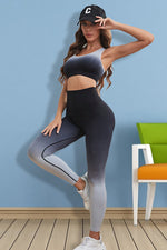 Gradient Sports Tank and Leggings Set - Ladyez