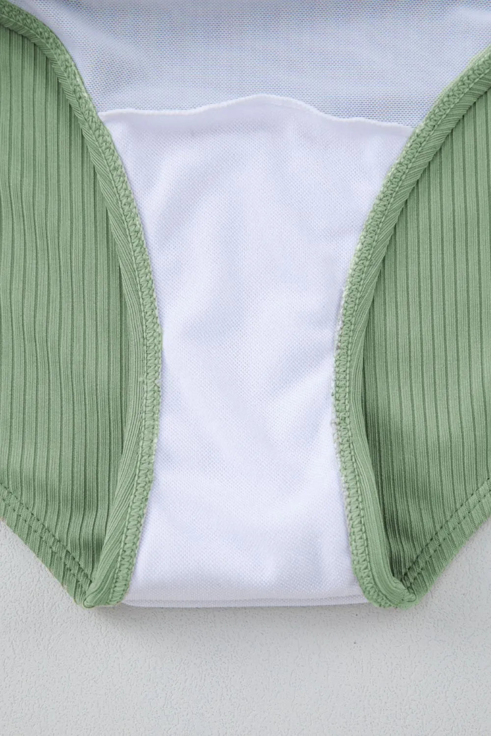 Ribbed Drawstring Sides Cutout One Piece Swimsuit - Ladyez