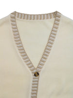 Button Up V-Neck Sweater Vest