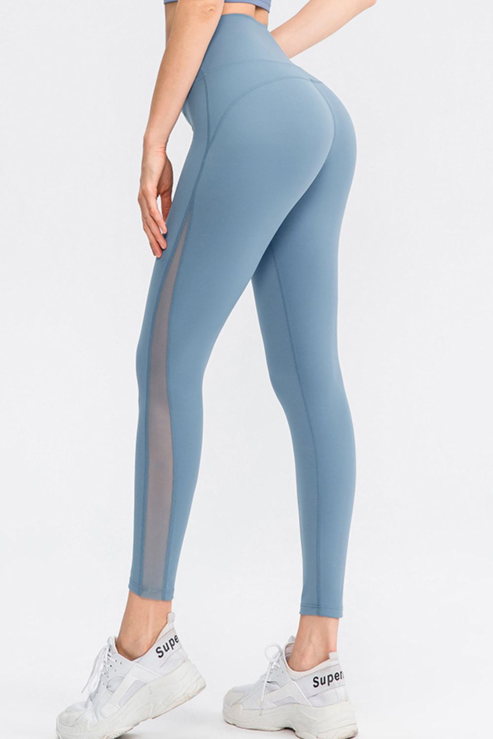 Wide Waistband Slim Fit Long Sports Pants - Ladyez