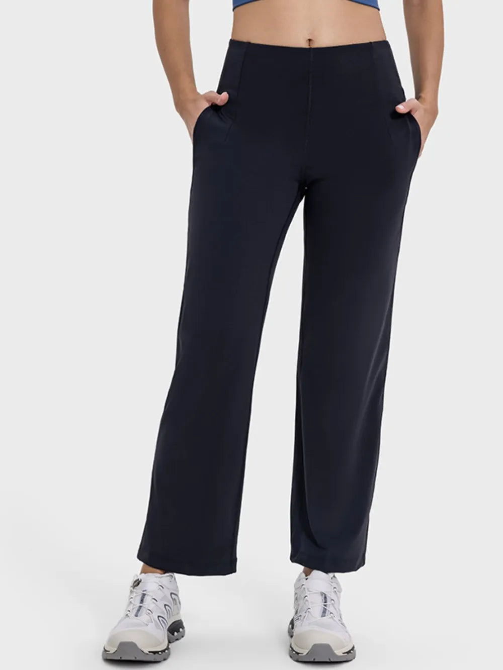 Millennia Pocketed High Waist Active Pants - Ladyez