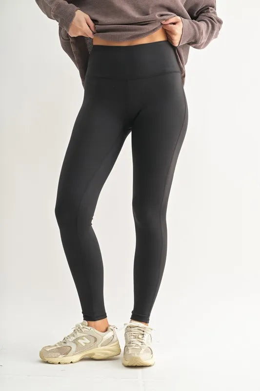 MONO B Essential Solid Leggings - Ladyez