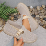 Round Toe Platform Slip-Ons
