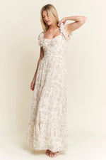 Jade By Jane Full Size Ruffle Sleeve Tiered Maxi Dress Plus Size - Ladyez