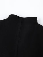 Pleated One Button Blazer Dress