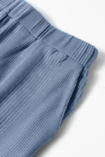 Color Ribbed Ruffle Tank Top and Pants Set
