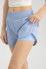 Elastic Waist Active Shorts - Ladyez