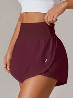 Pocketed High Waist Active Shorts - Ladyez