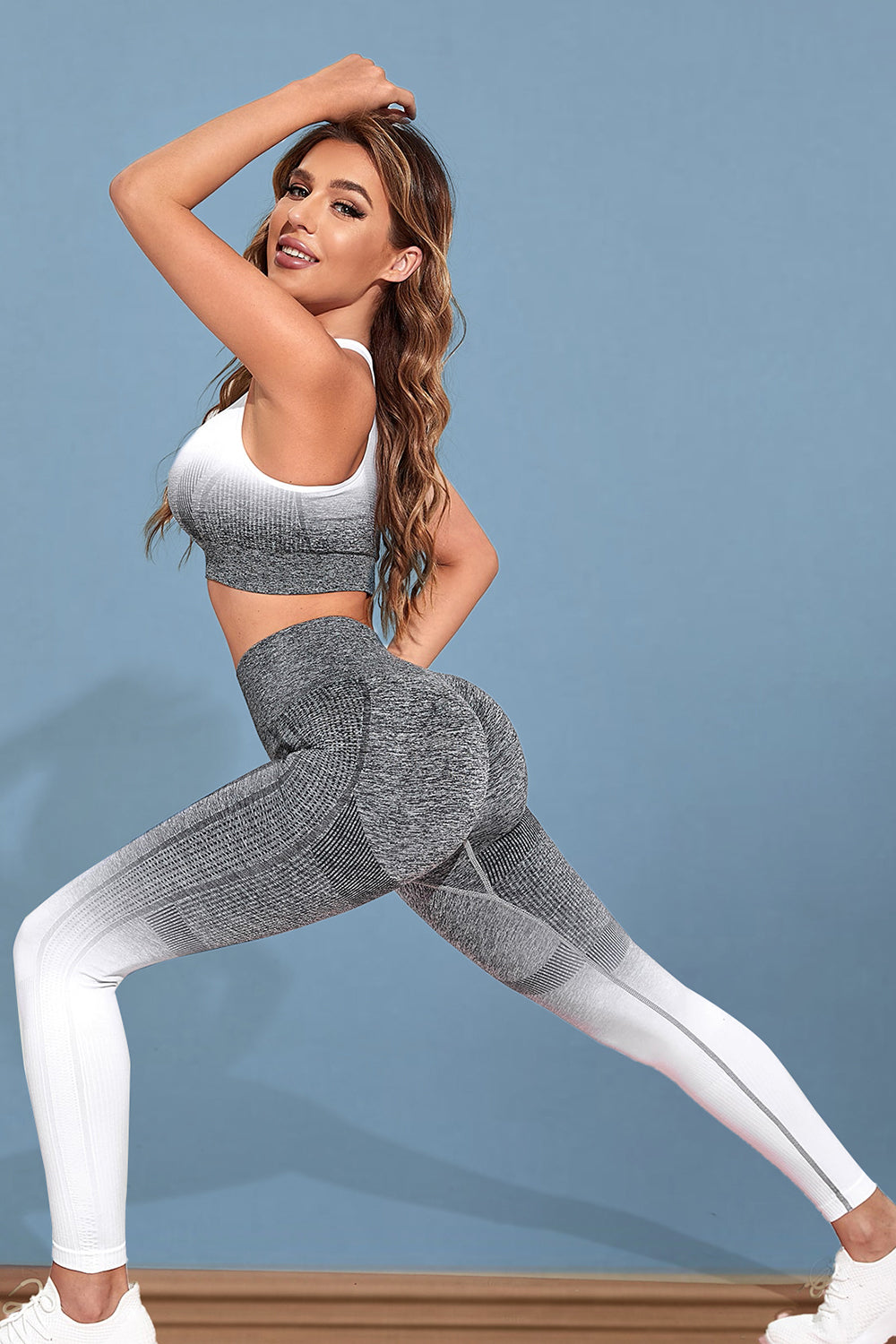 Gradient Sports Tank and Leggings Set - Ladyez