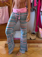 Drawstring Striped Pants