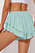 Layered Mid-Rise Waist Active Skirt - Ladyez