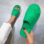 Open Toe Platform Slippers