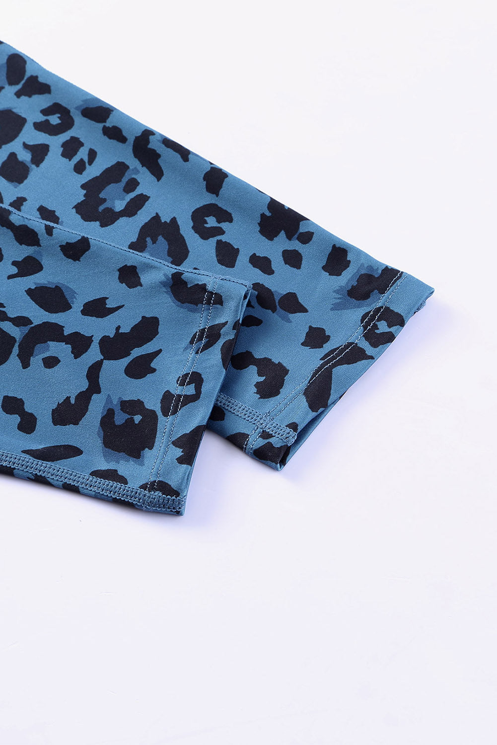 Leopard Print Wide Waistband Leggings - Ladyez