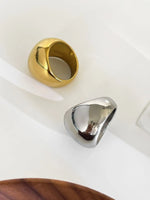 2-Piece Stainless Steel Bubble Statement Ring - Ladyez