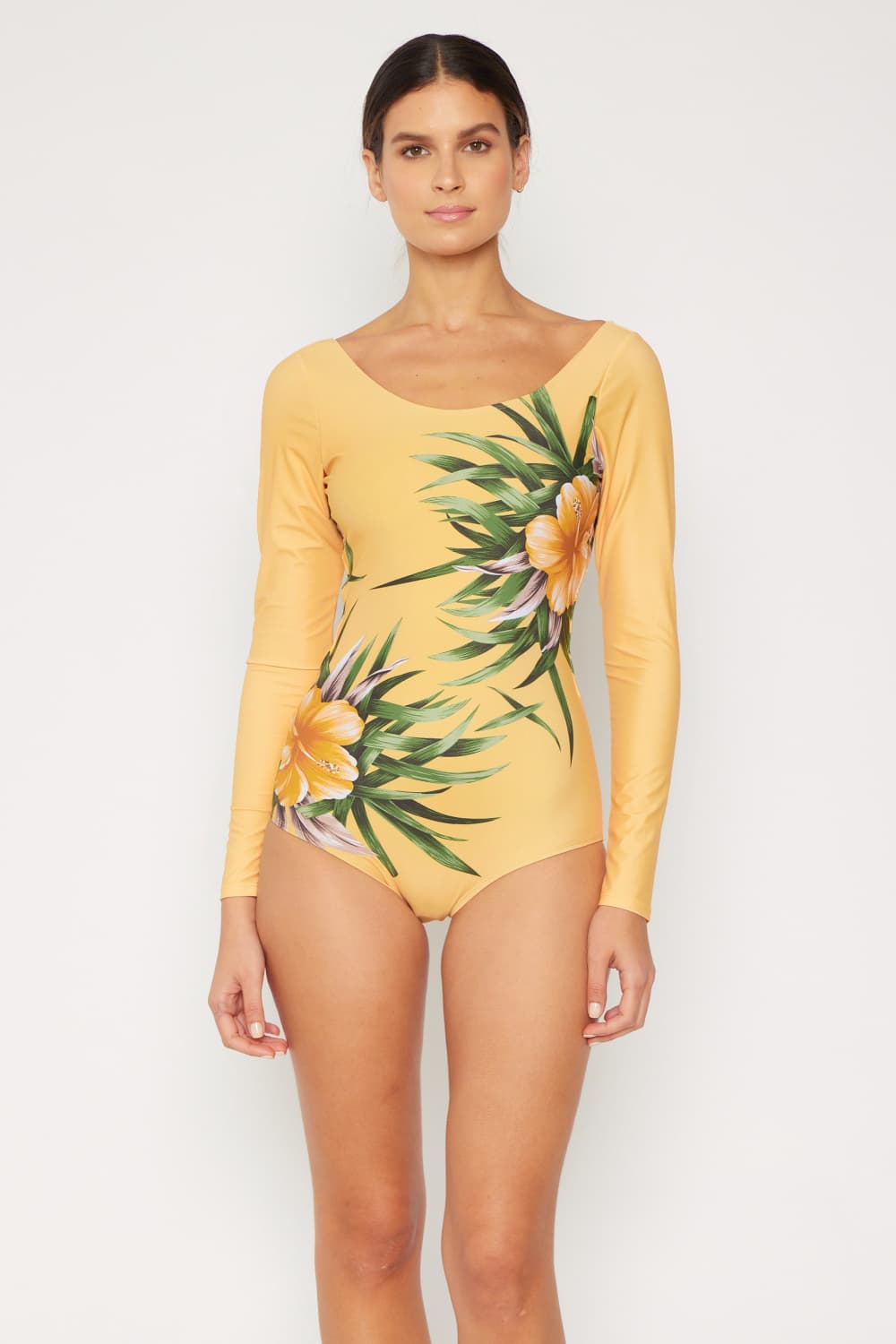 Marina West Swim Cool Down Longsleeve One-Piece Swimsuit - Ladyez