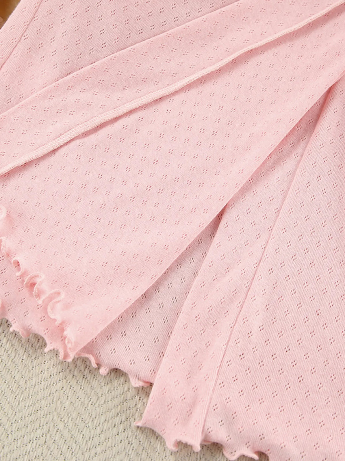 Tie Waist Kimono Sleeve Lounge Nightgown