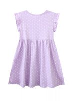 Children's Unicorn Embroidered Polka Dot Dress