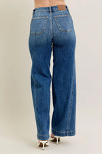 Judy Blue Full Size High Waist Wide Leg Jeans Plus Size - Ladyez