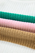 Color Block Notched Cap Sleeve Knit Top