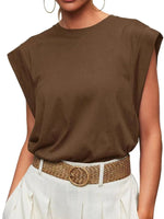 Solid Color Round Neck Tank