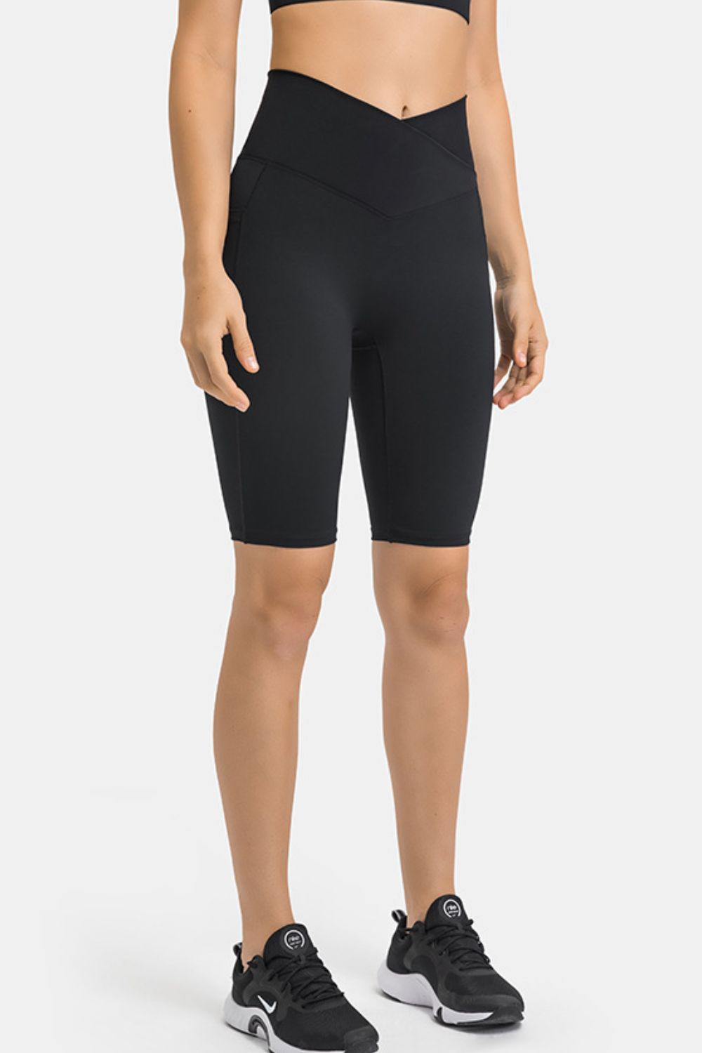 Millennia High Waist Biker Shorts with Pockets - Ladyez