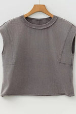 Mineral Wash Boxy Fit Cotton Tank Top